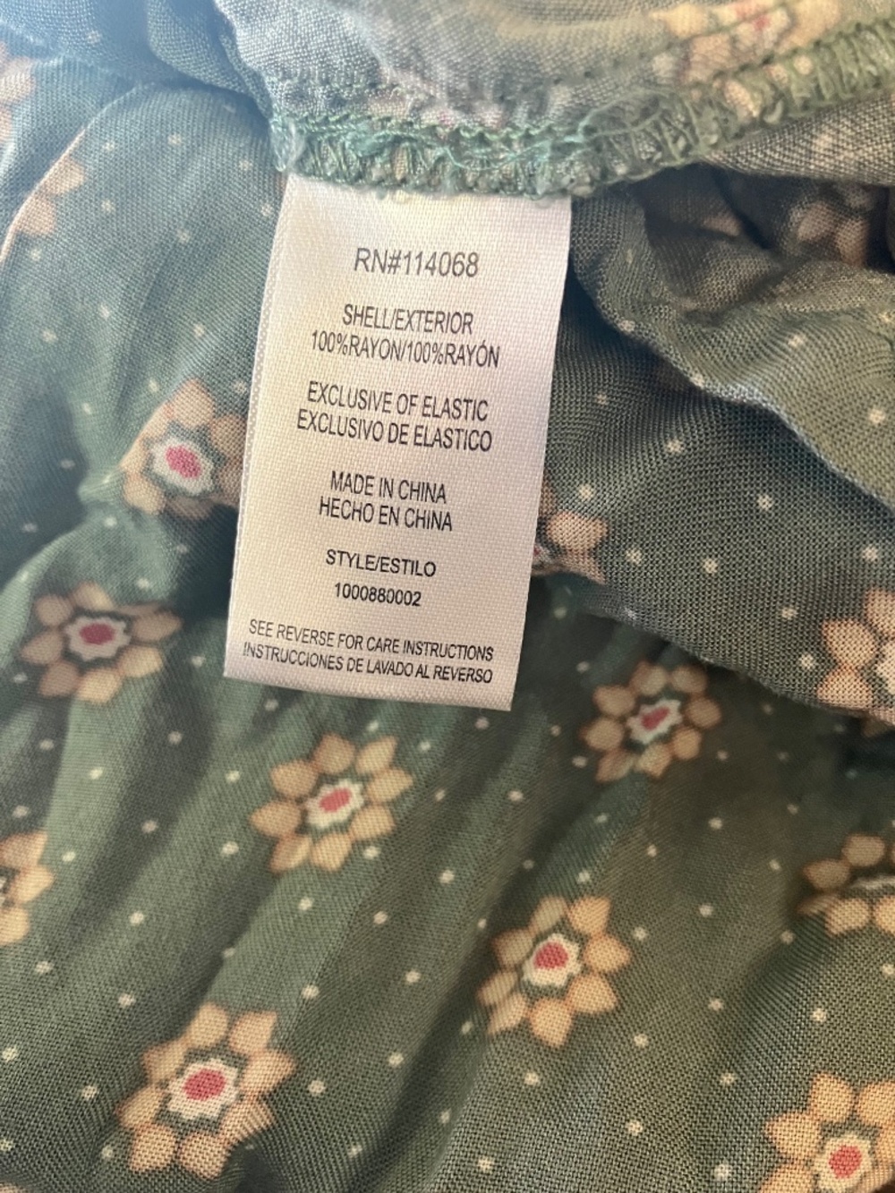 State of Grace - Vintage Floral Pattern Midi Tie Front Dress With Pockets M - Picture 5 of 8